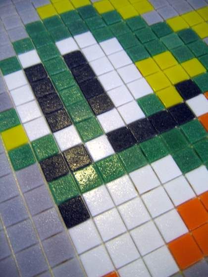 DIY Video Game Character Mosaic: Bubble Bobble (w/pics)