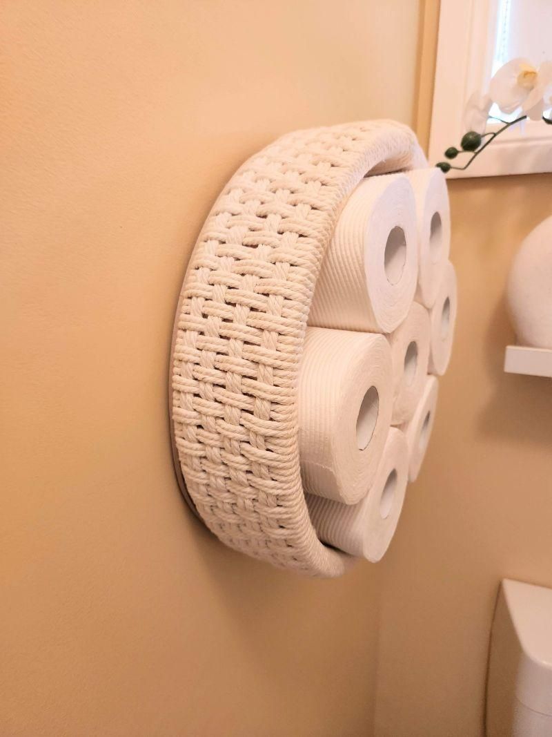 Macramé Toilet Roll Holder