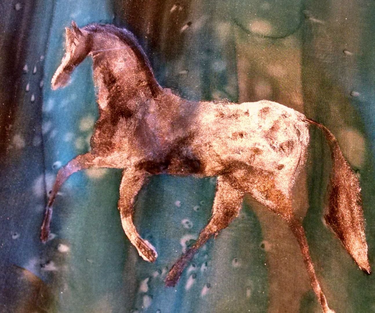 Silk Paint With a Stencil