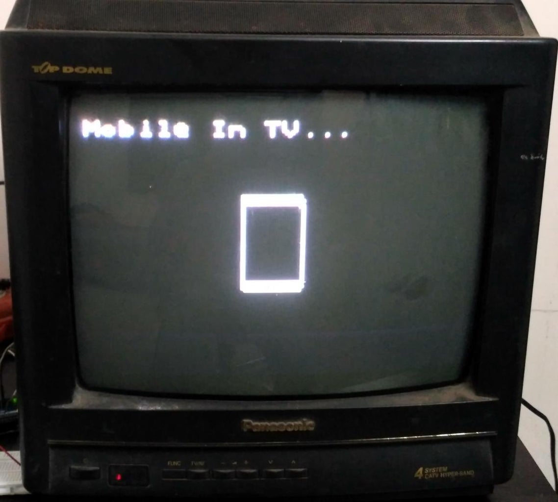 Displaying Mobile Image & Text on TV With Arduino