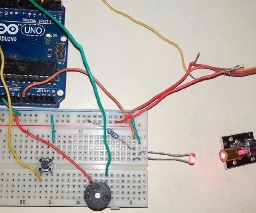 Laser Based Security System With Arduino