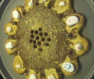 Giant S'more Cookie Pizza