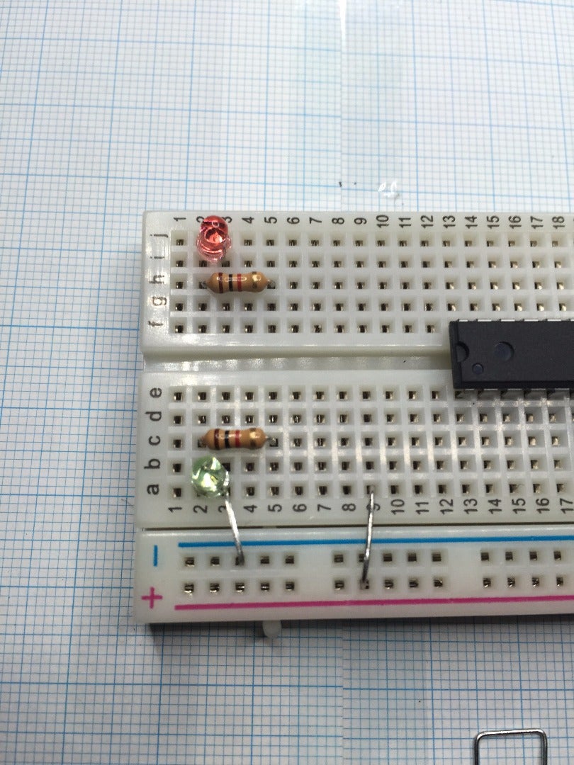 回路素子の足から作成したジャンパー（4ピン幅）