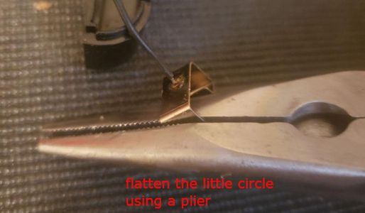 Flatten the Dot With a Plier