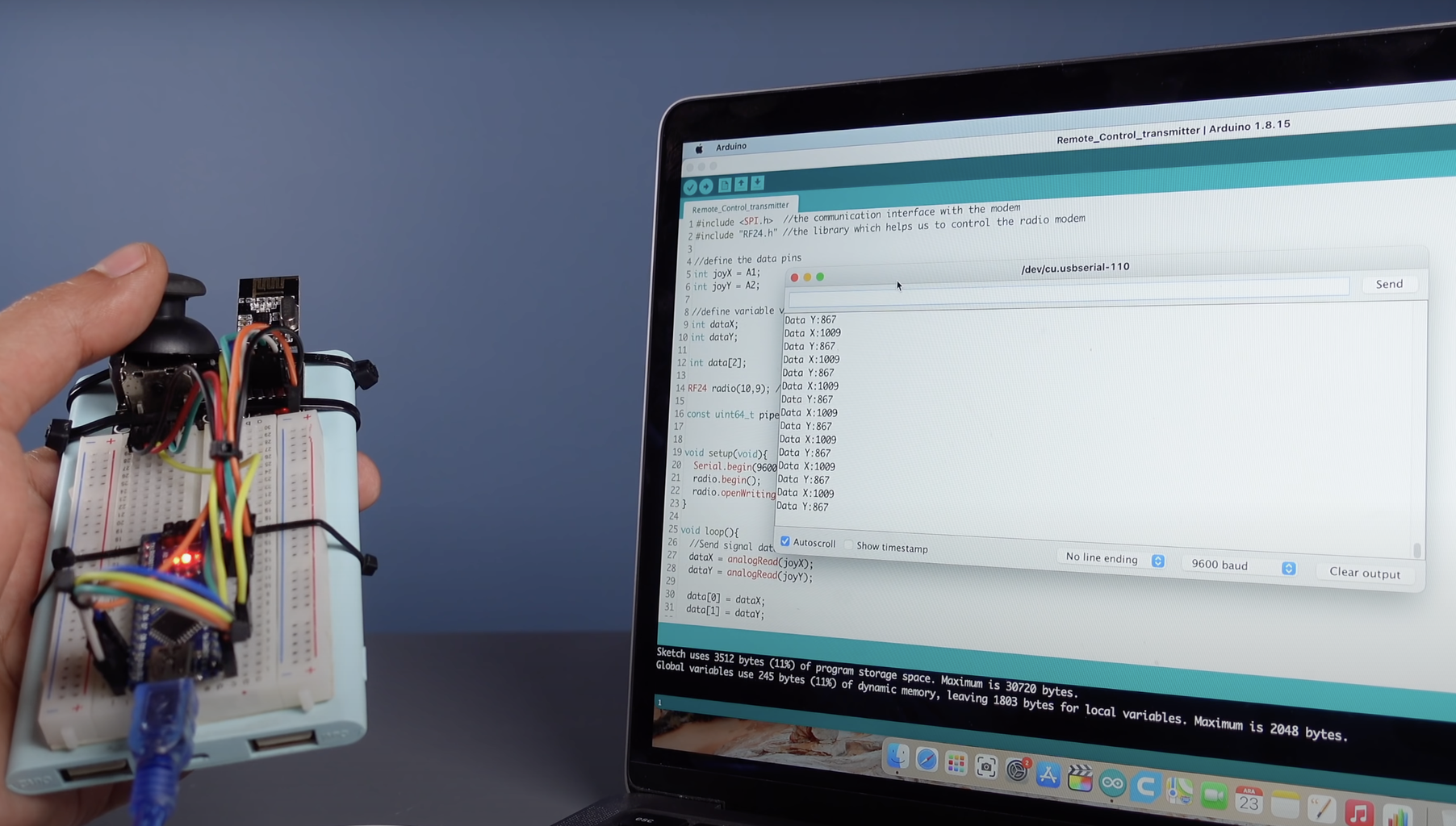 Wireless Arduino Motor Driver and Joystick Controller (nRF24L01 and ...