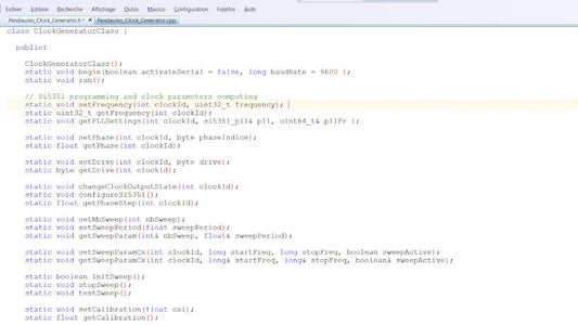 Explanations on the Clock Generator Library
