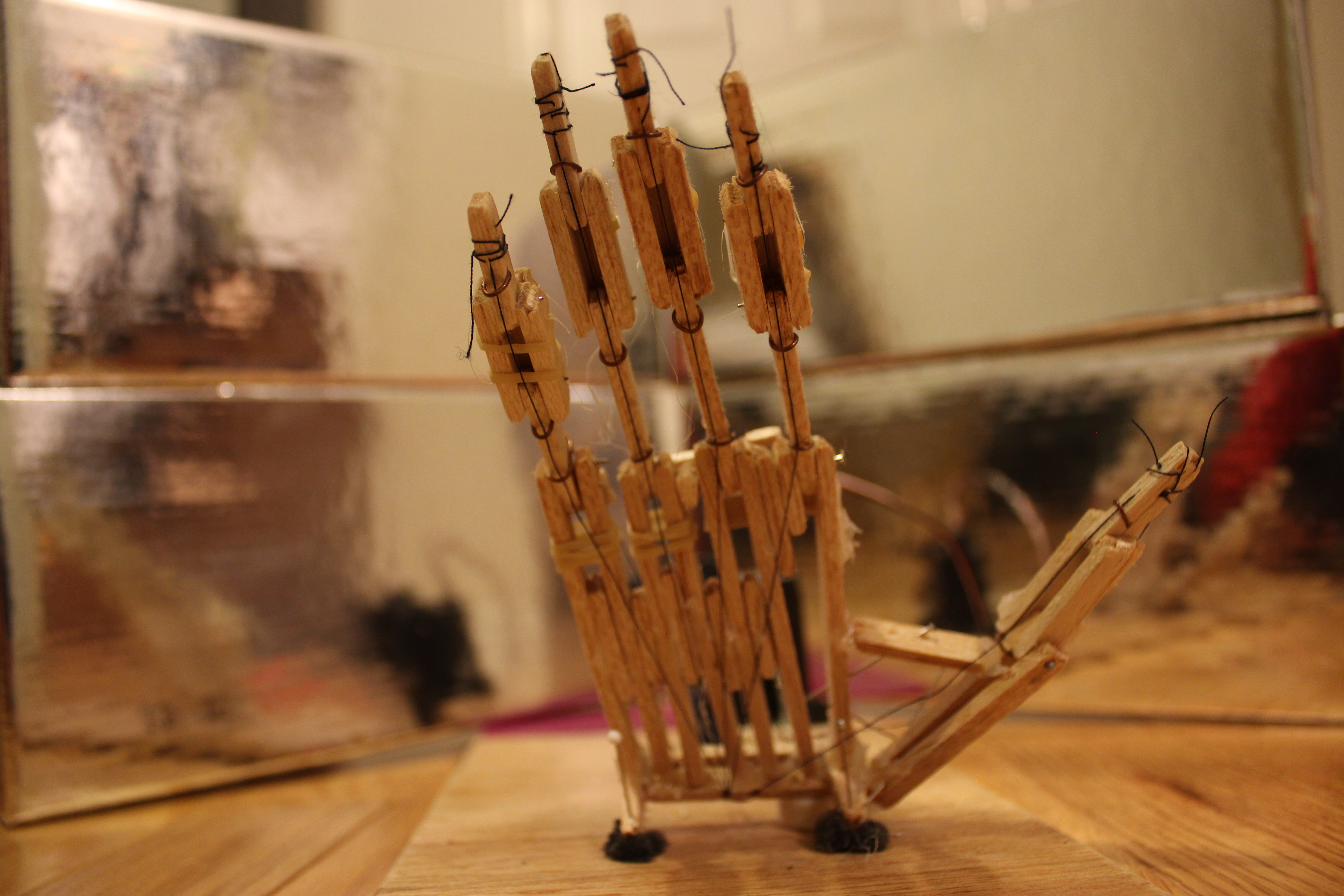 Animatronic Balsa Wood Hand