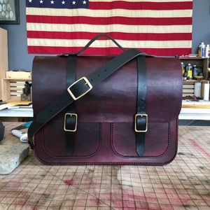 Handcrafted Leather Messenger Bag