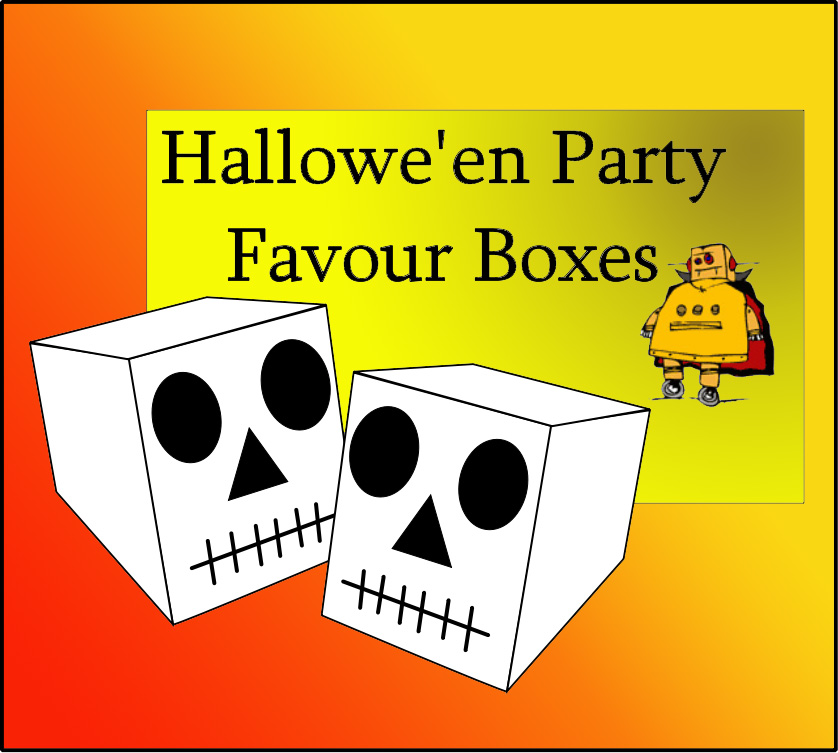 Halloween Skull Party Favour Box