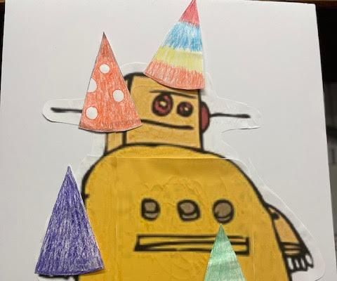 Pin the Hat on the Robot Game