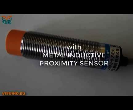 Visuino How to Use Inductive Proximity Sensor