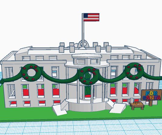 White House Christmas Ornament