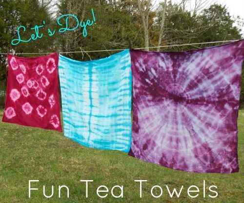White Towels? BORING!! Dye Em Up With Good Ole RIT