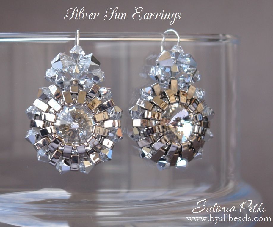 Beaded Earrings - Half Tila Earrings - Jewerly Making Tutorial