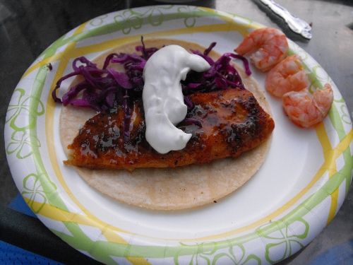 Spicy Citrus Fish Tacos (Cedar Plank)
