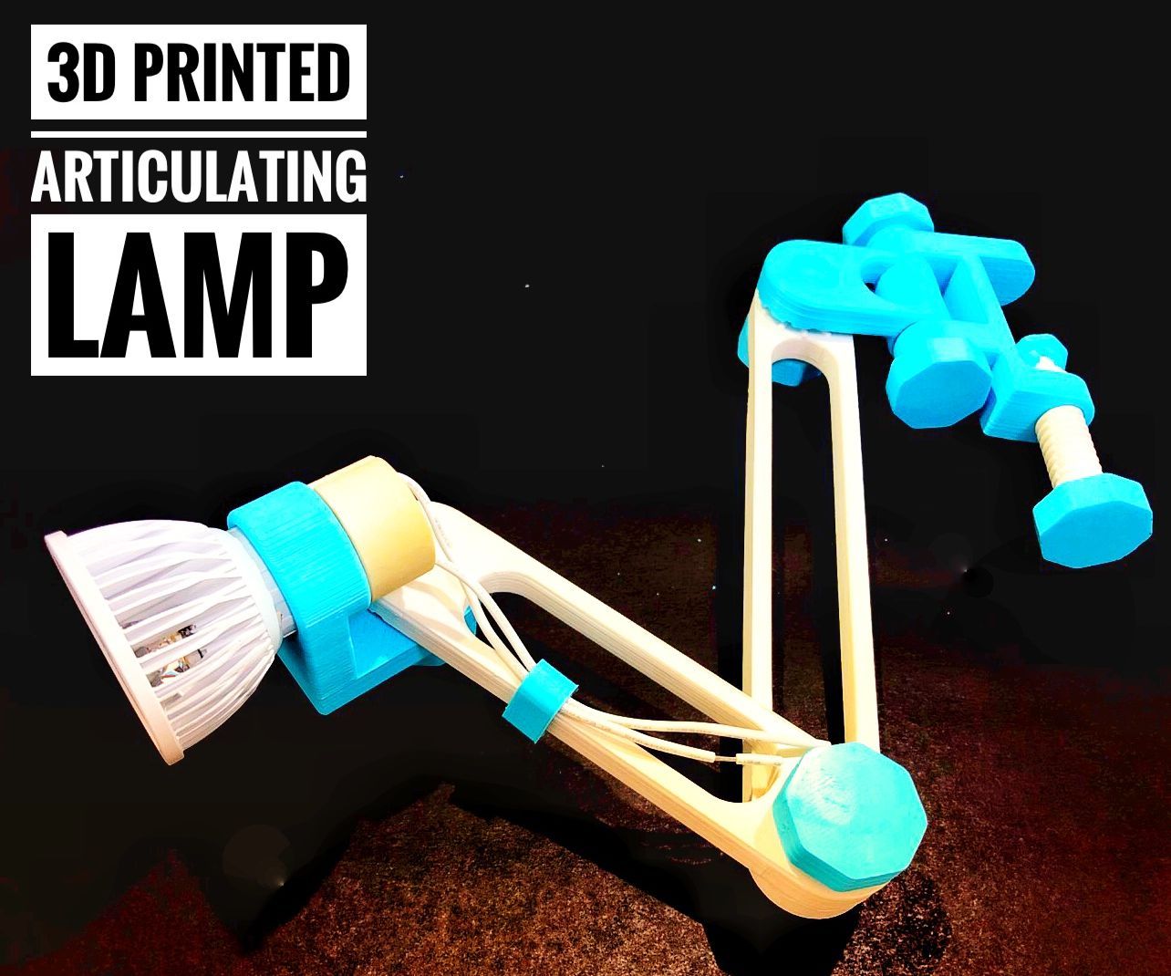 3D Printed Articulating Lamp - REMIXED