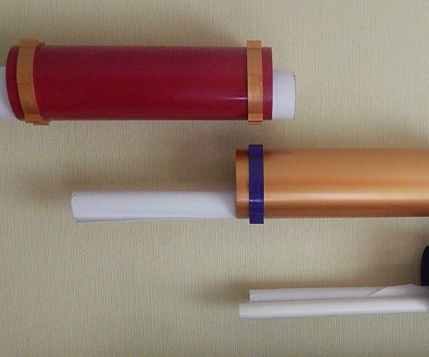 Rolling sea maps storage tubes (document wall holder) :-)