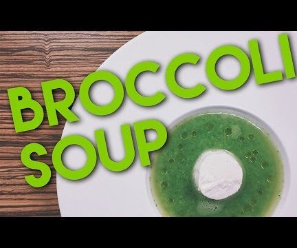 Broccoli Soup With Goat Cheese