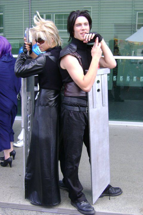 Cloud and Zack Buster Blade