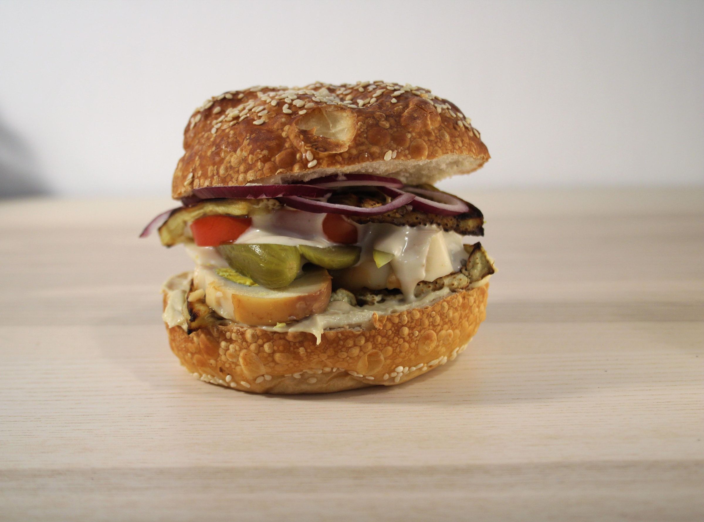 Sabich - Delicious Fried Eggplants & Caramelized Eggs Sandwich - Israeli Street Food