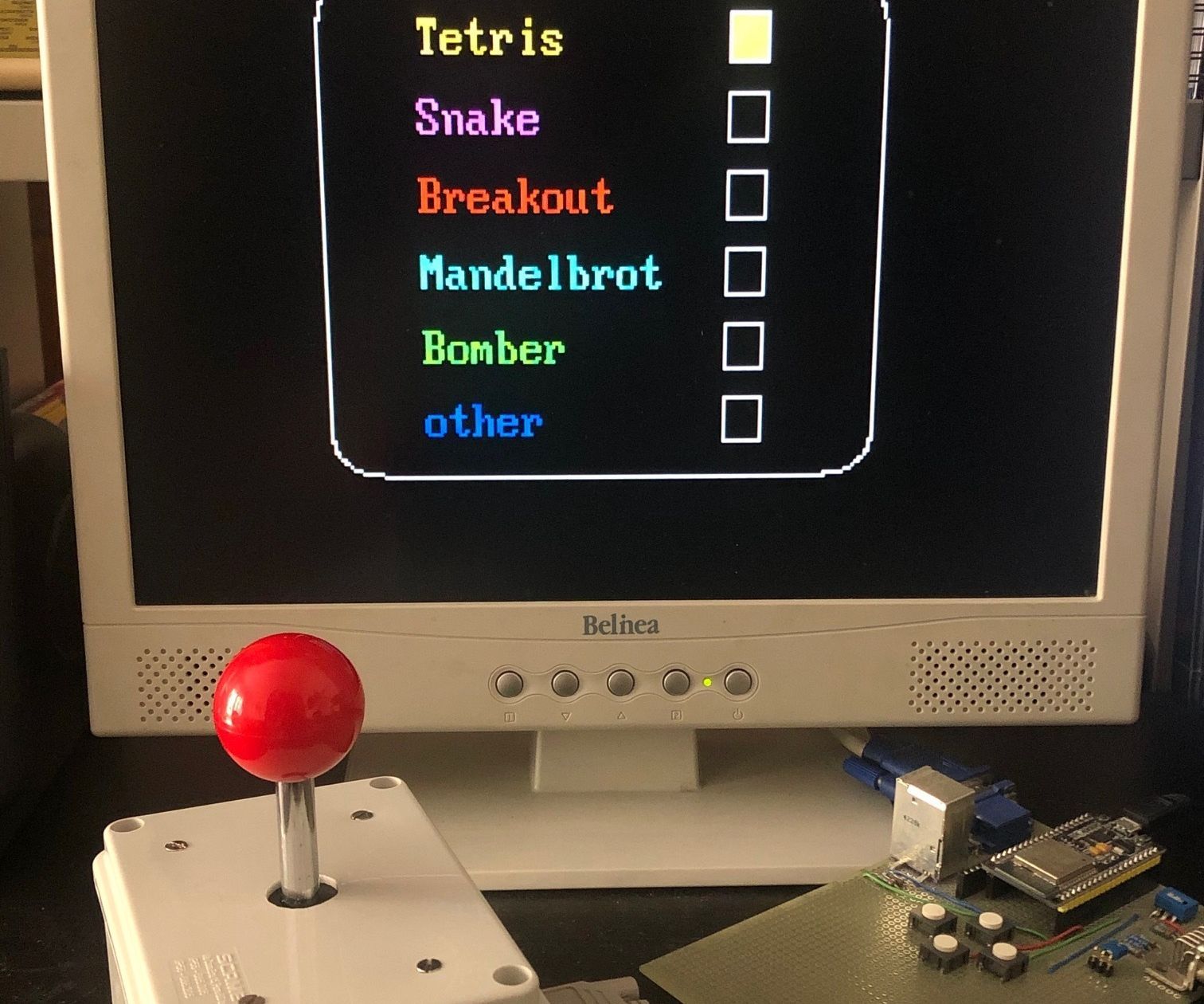 ESP32 VGA Arcade Games and Joystick