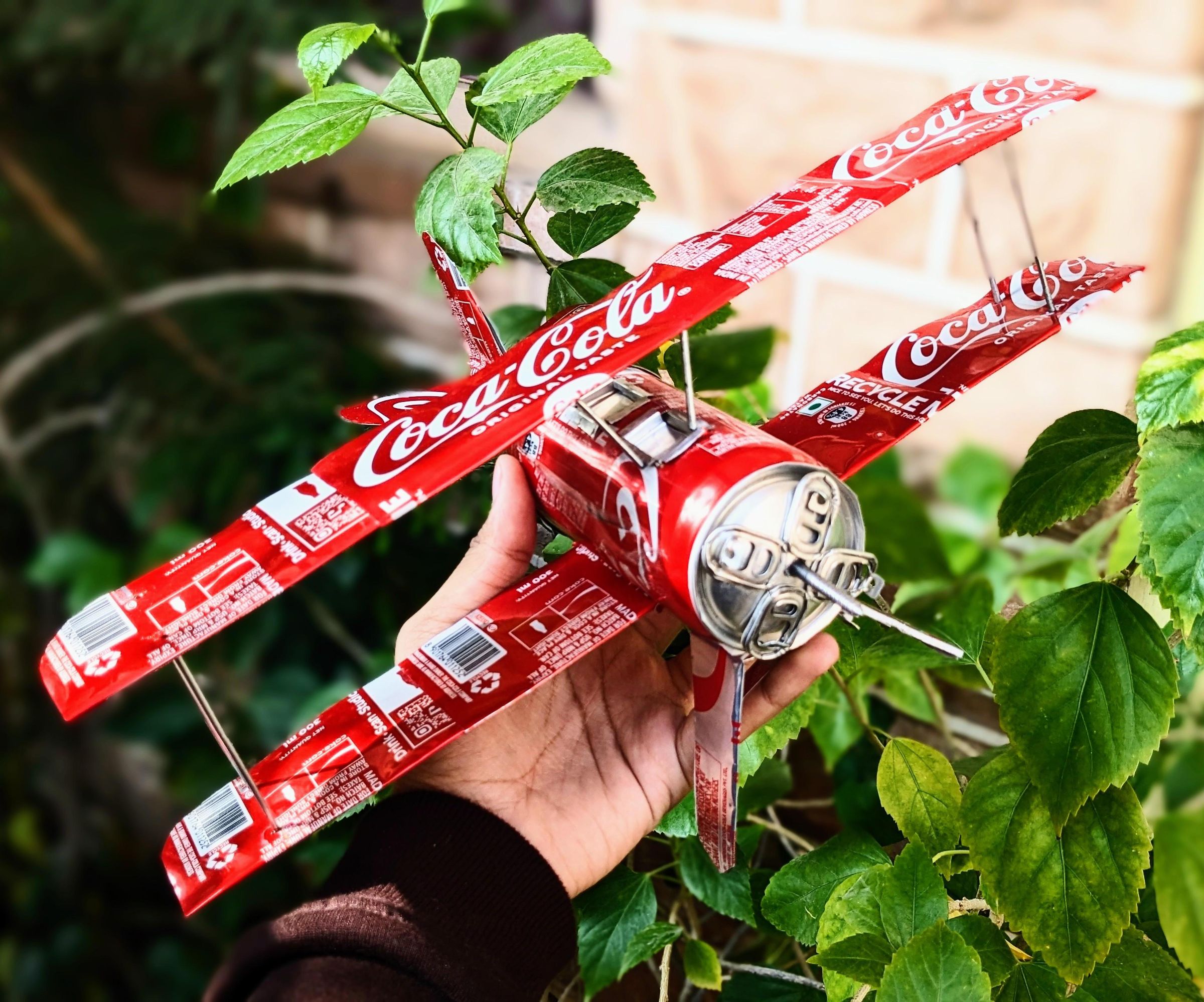 Recycled Soda Can Airplane Project for STEM Education