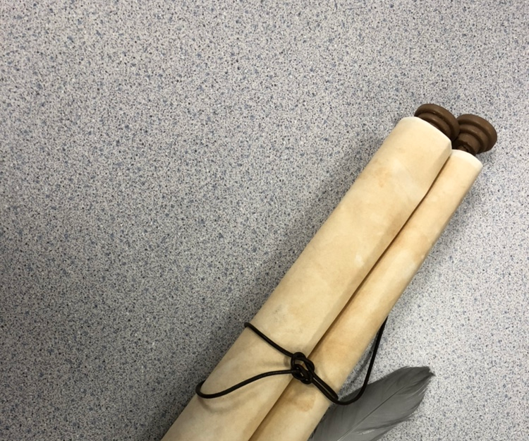 Medieval Scroll & Feather Pen