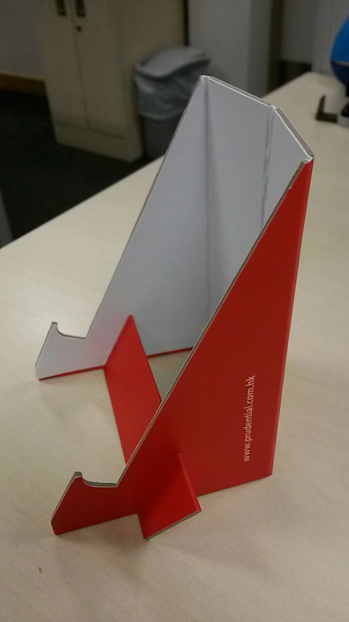 Cardboard Phone Stand from a Calendar