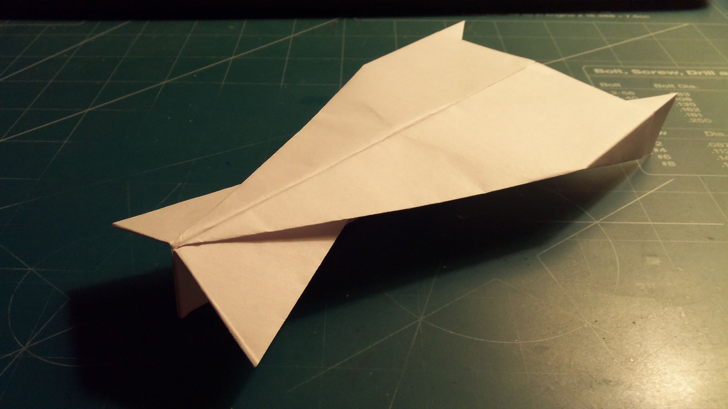 How to Make the Ultraceptor Paper Airplane