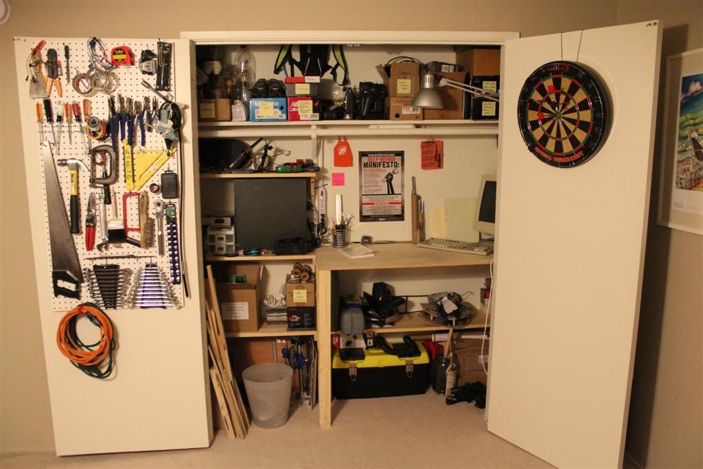 Urban LA Closet Workspace