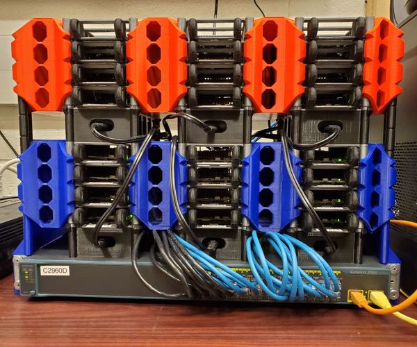 DEMAC, a 3Dprinted Modular Beowulf Cluster