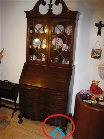 Desk Key Secret Compartment