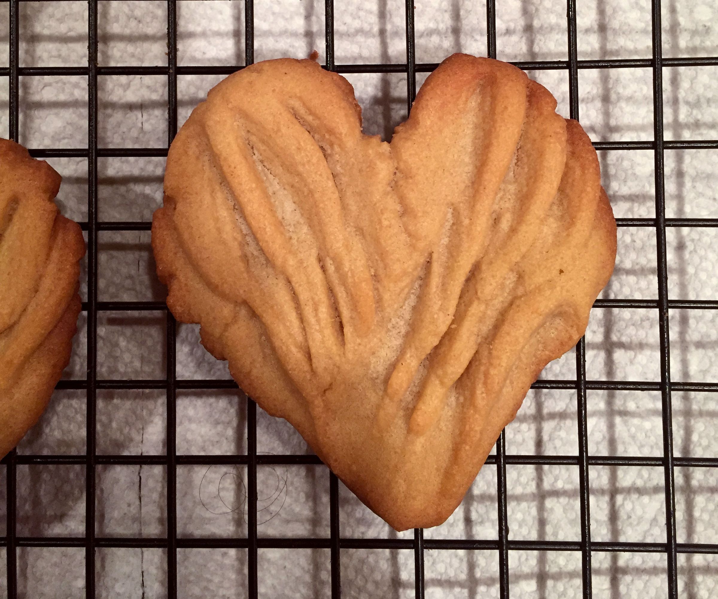 Heart Shaped Peanut Butter Cookies
