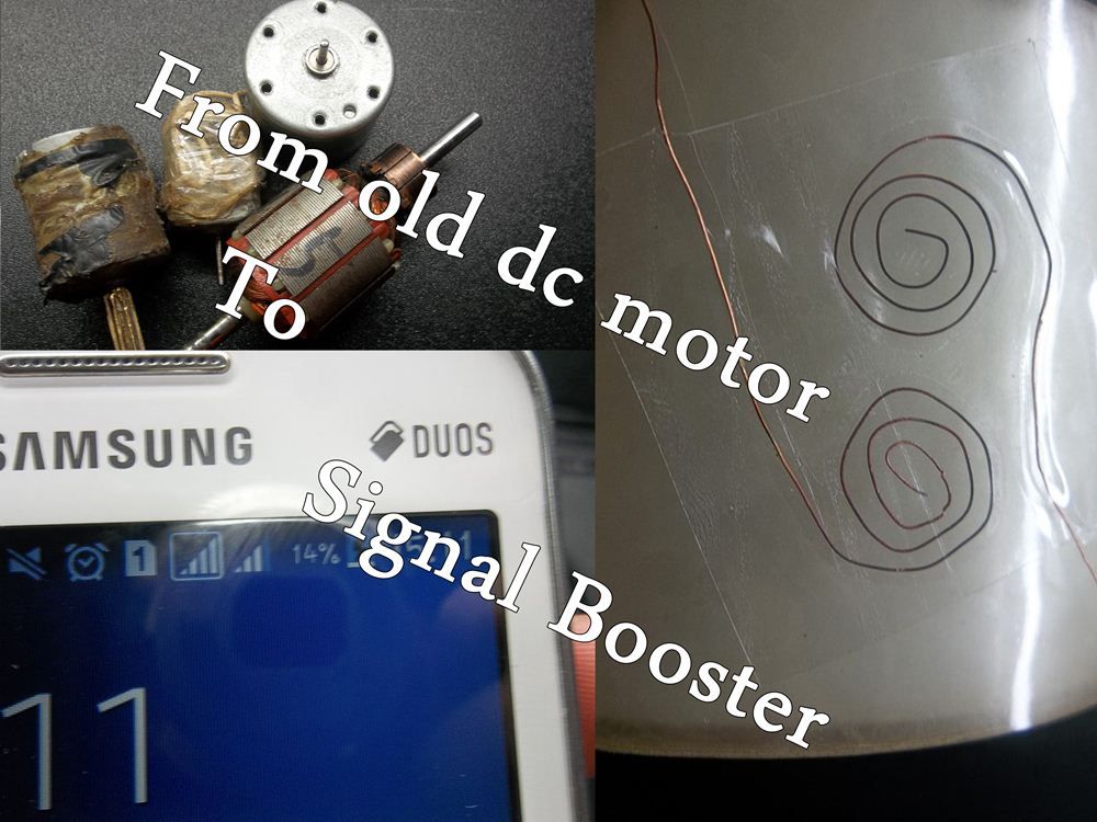 From Old Motors Into Signal Booster