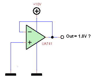 OPAMP Configured As a Voltage Follower Does Not Work ?