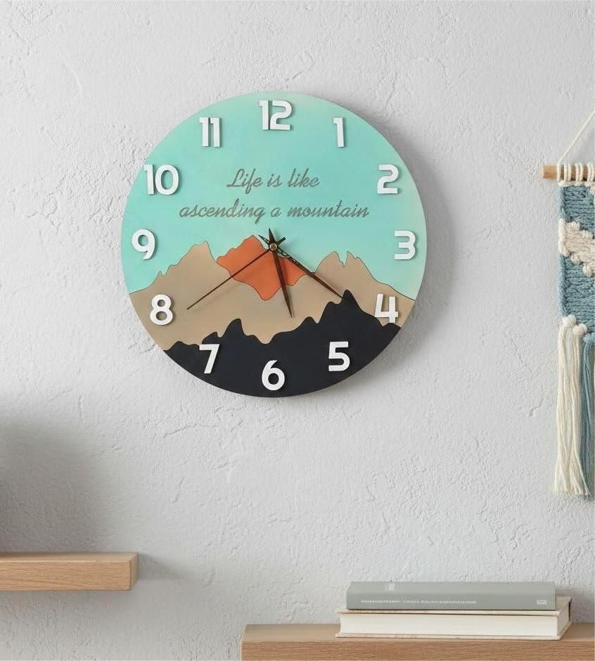 Wooden Wall Clock | Laser Cut, Wall Art