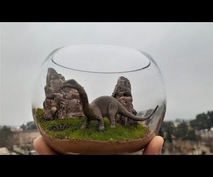 How to Make Dinosaur Terrarium| Diplodocus Landscape Diorama