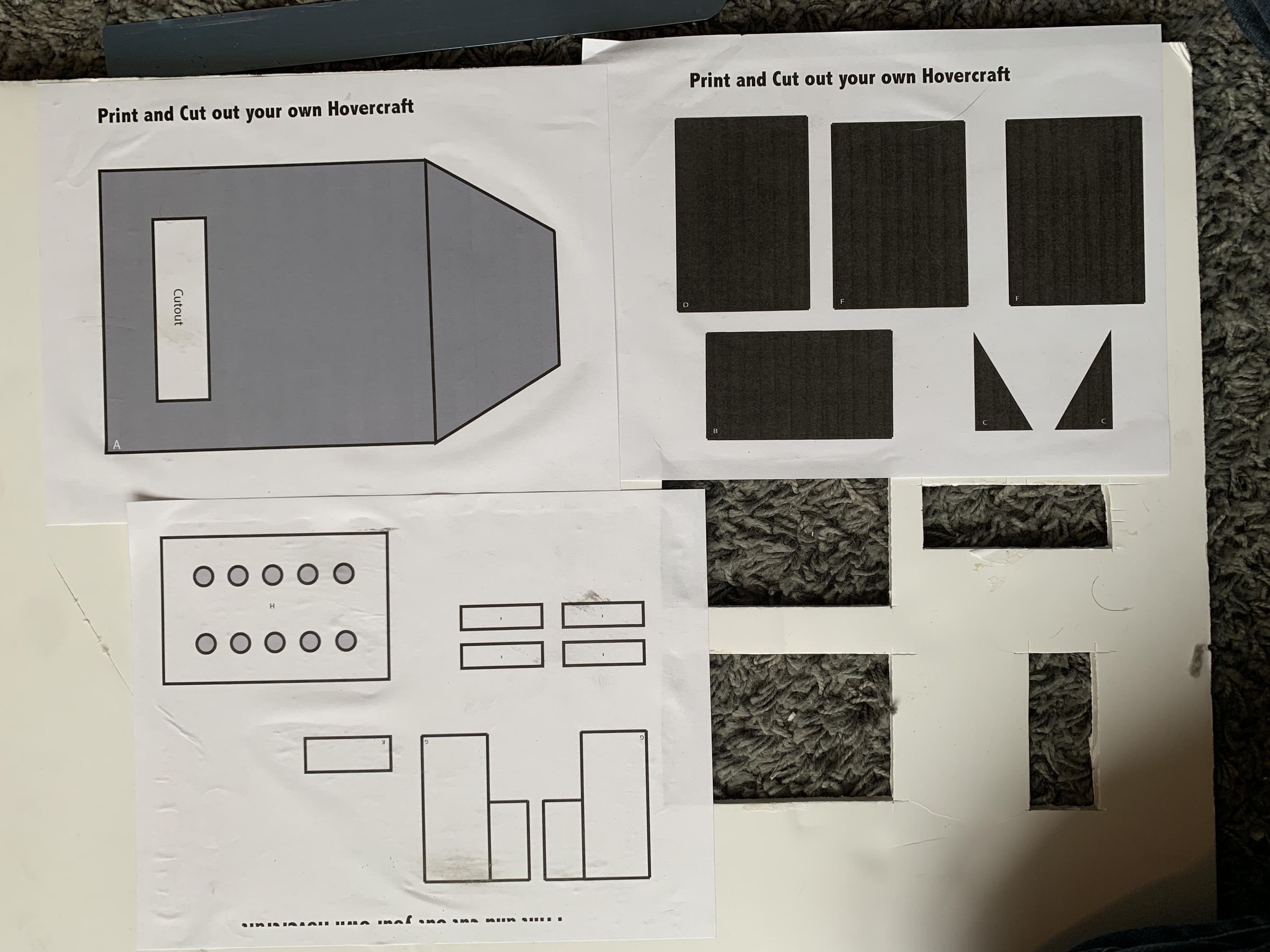 RC Hovercraft Single Motor (No Soldering Required) (Printable Plans