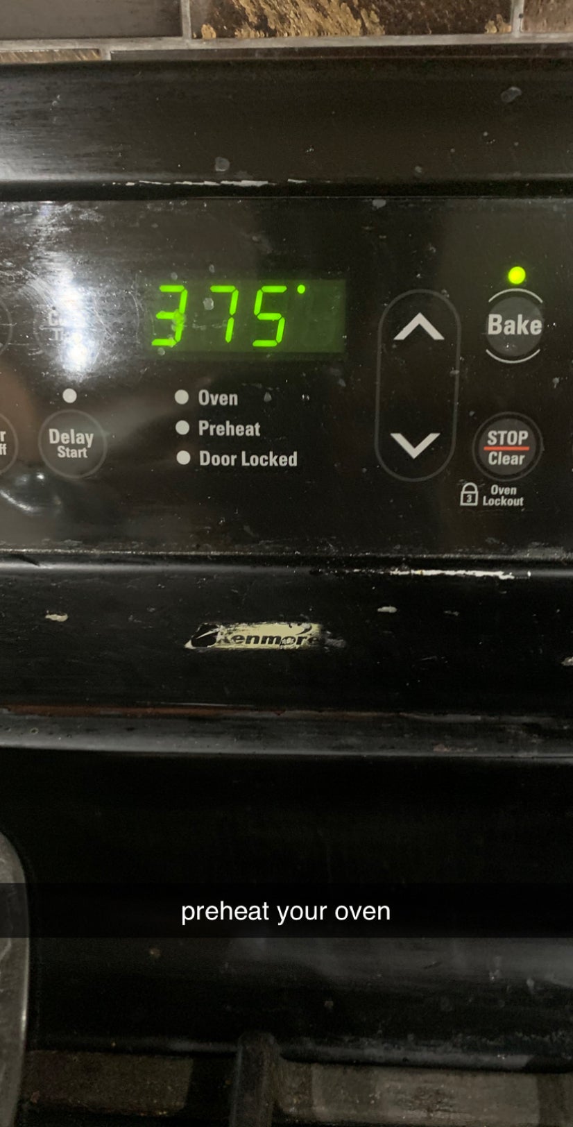 Preheat Your Oven