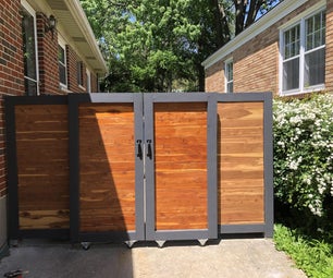 Modern Double Sliding Gate