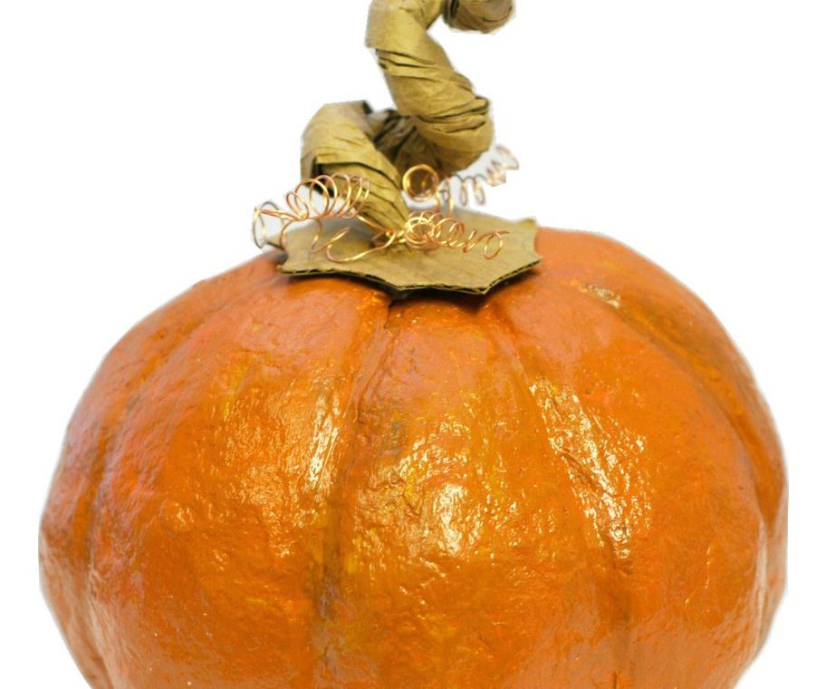 How to Make a CelluClay Paper Mache Pumpkin