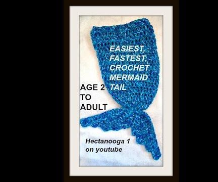 Easiest Crochet Mermaid Tail, Toddler to Adult