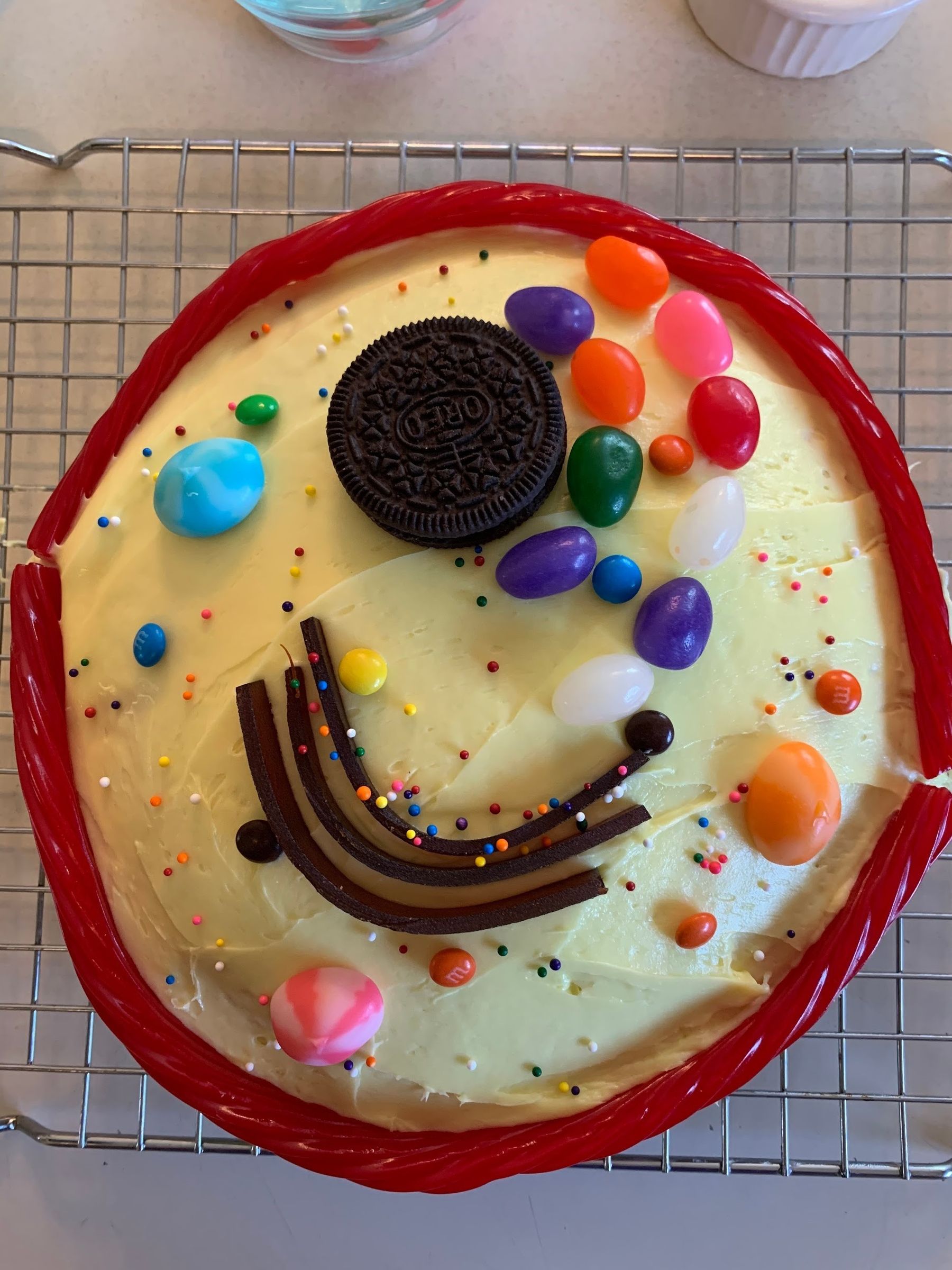 Edible Cell Cake 4 Steps Instructables