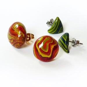 Faux Gemstone Post Earrings