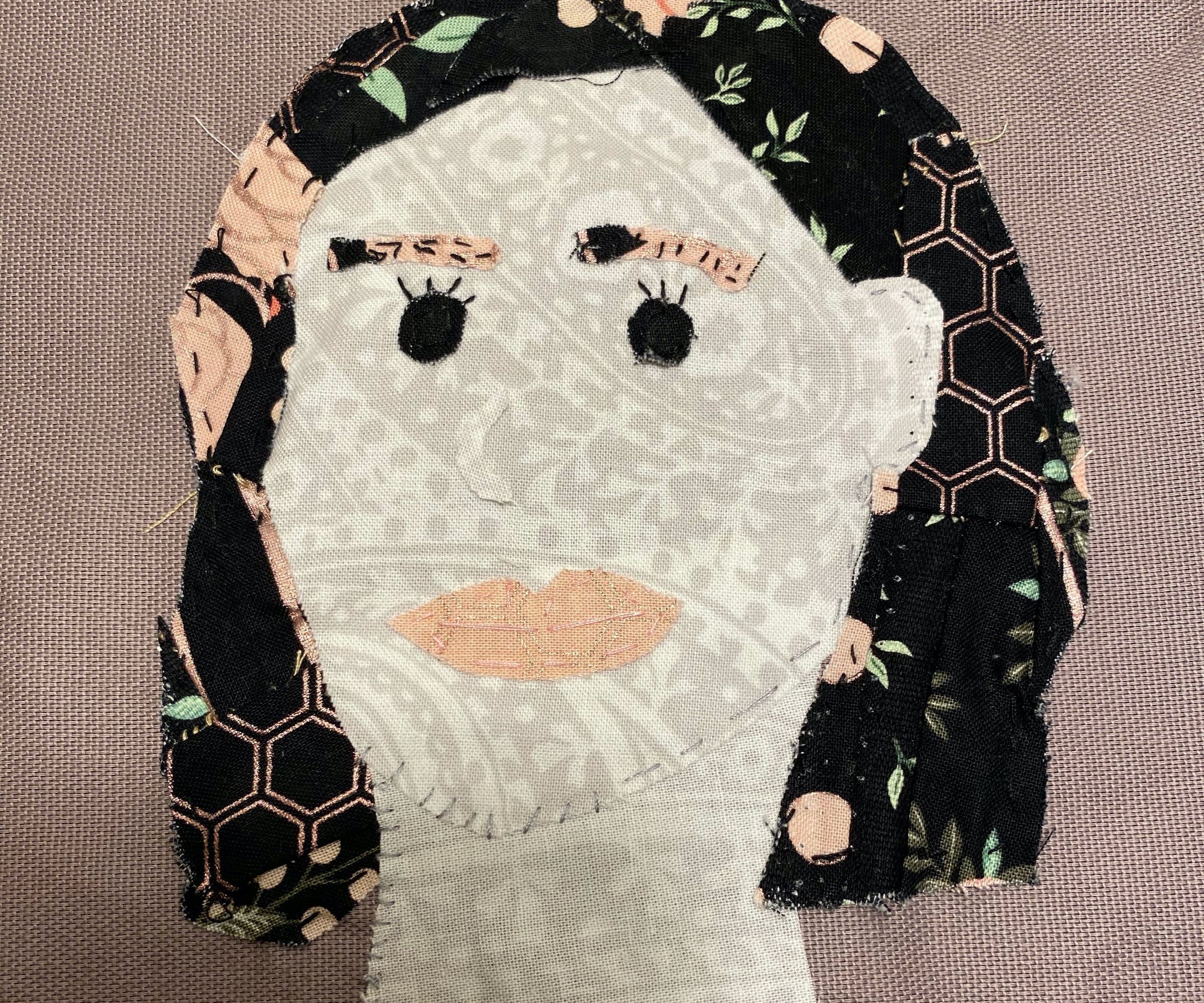 Fabric Scrap Portrait