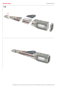 Starfighter-X Star Wars Inspired Paper Model