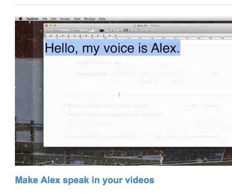 Make Alex Speak in Your Videos
