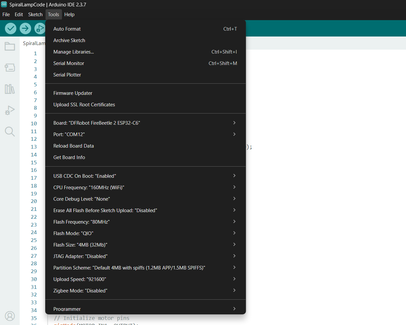 Uploading Code