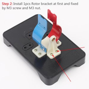 Install 1pc Rotor Bracket at First  