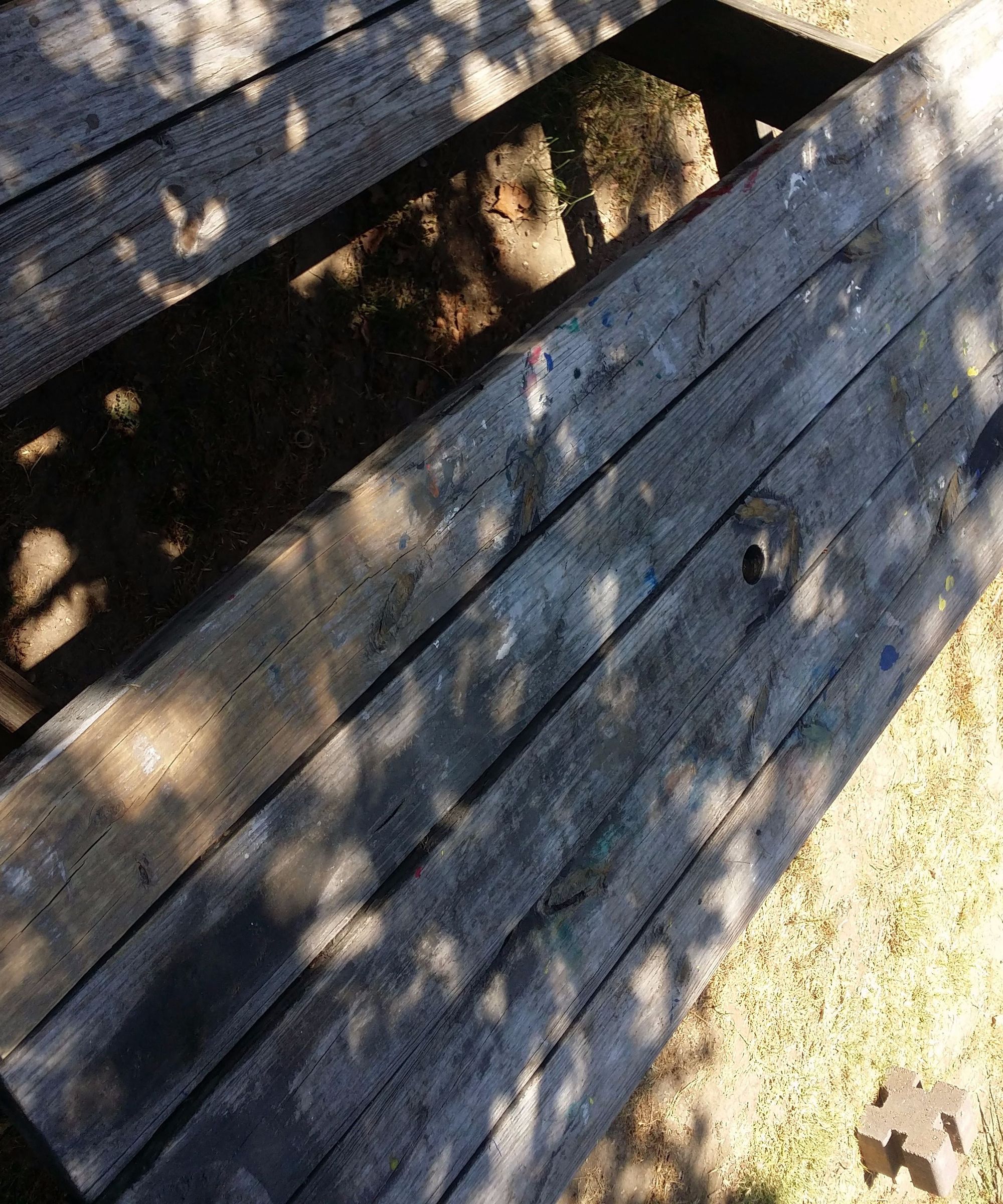 Un-warp a Weathered Park Bench